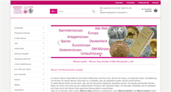Desktop Screenshot of muenzen.org